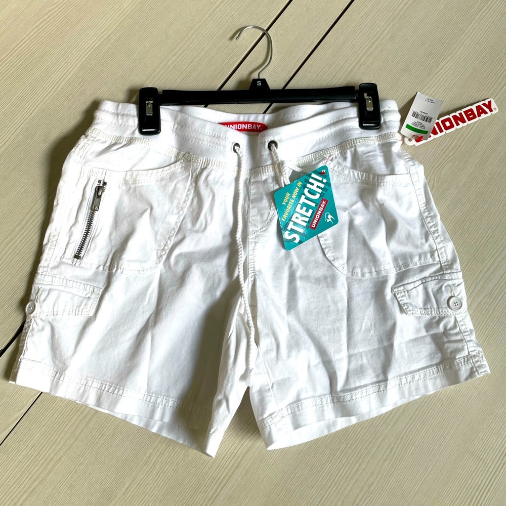Unionbay white stretch shorts, junior size 15